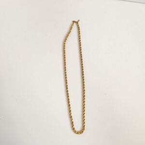 Vintage Monet Gold Tone Chunky Chain Necklace 1980s 80s Classic Costume Jewelry